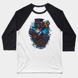 Steampunk woman portrait Baseball T-Shirt